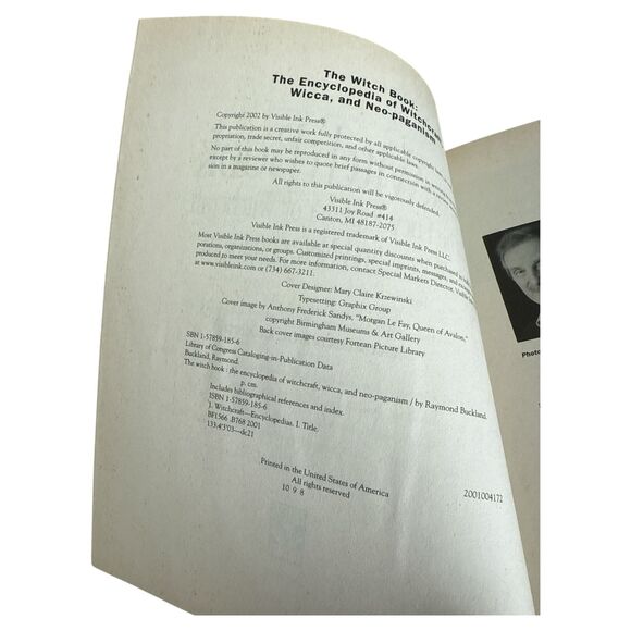 The Witch Book Encyclopedia Witchcraft Wicca Neo-Paganism Raymond Buckland - Picture 5 of 7